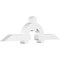 Ekena Millwork Ericson Architectural Grade PVC Gable Bracket, 84"W x 24 1/2"H x 6"D x 6"F, 7/12 Pitch GBP084X25X0606ERI00 - alternate 1